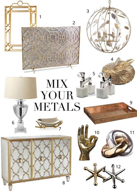 metals darker than brass four house|mixing metals for interior design.